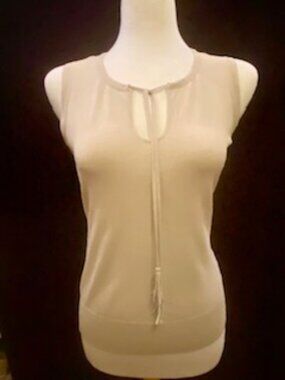 ETCETERA Knit Top with tassel ties